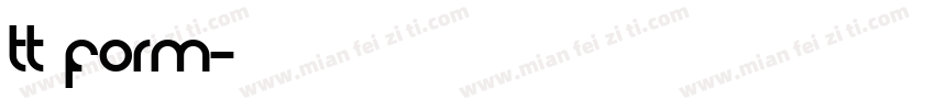 TT FORM字体转换
